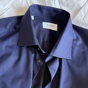 Eton Men's Deep Navy Dress Shirt